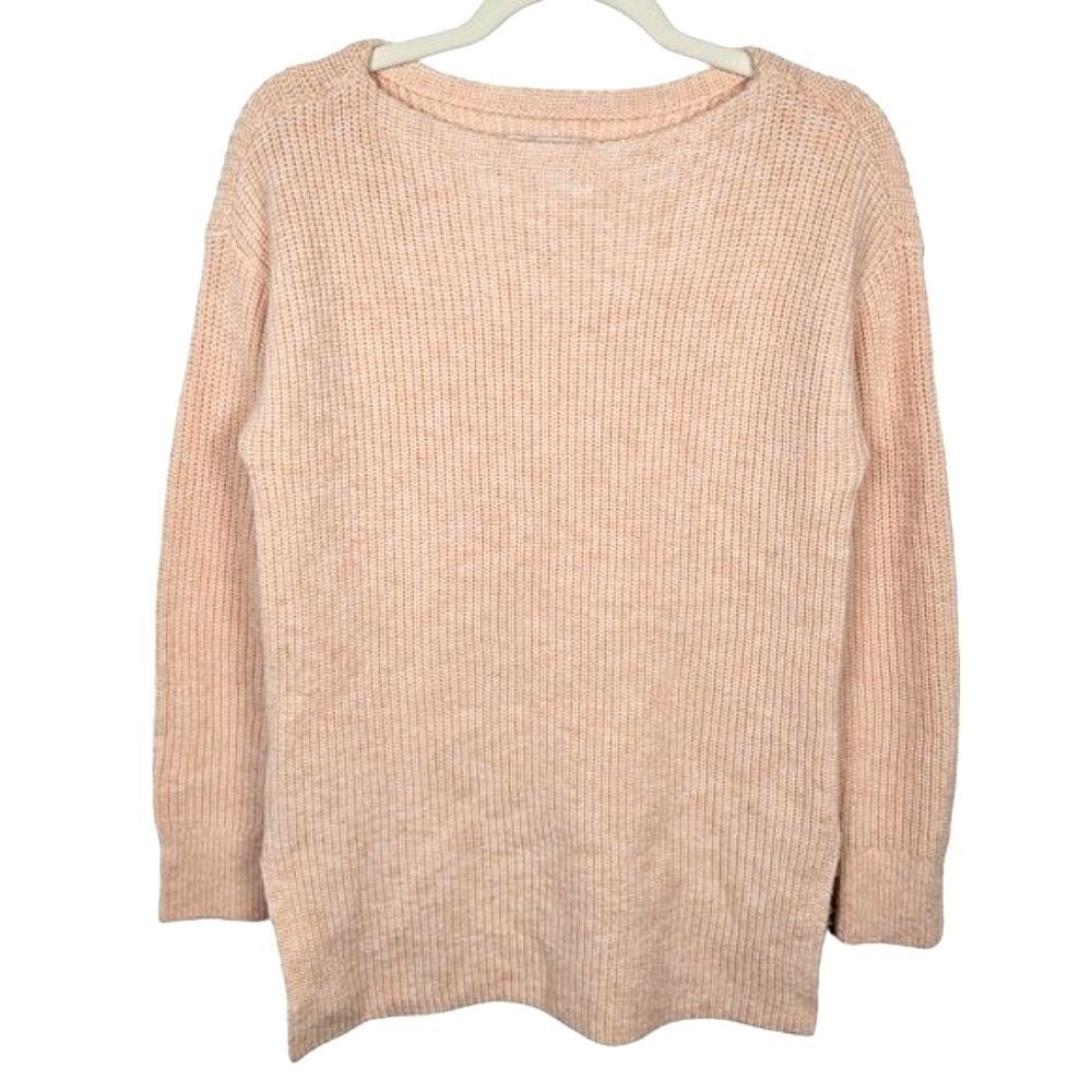 Loft Women's Knit Sweater Size‎ XS Light Pink Salmon Colored Oversized